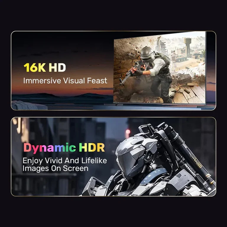 Unitek Gaming DisplayPort 2.1 Cable 8K 120Hz