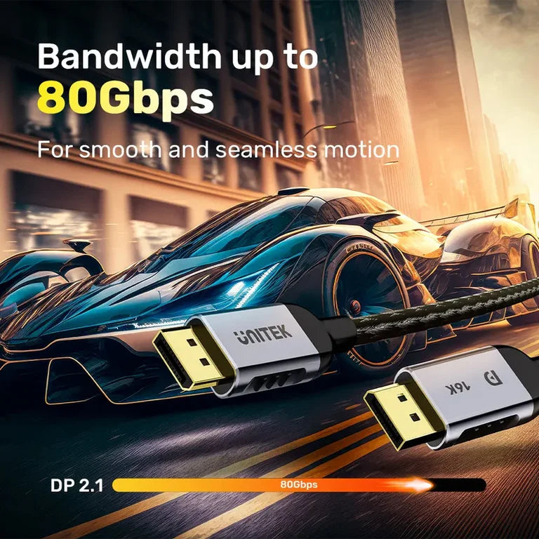كيبل DisplayPort 80Gbps