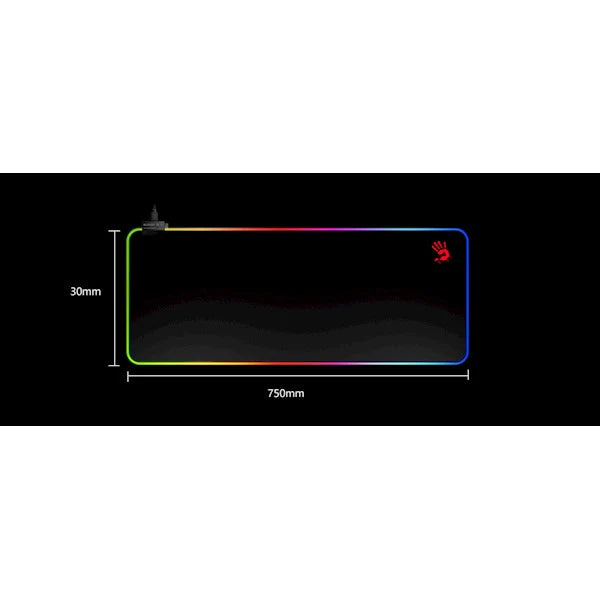 Bloody MP-75N Extended Roll-Up Fabric RGB Gaming Mouse Pad