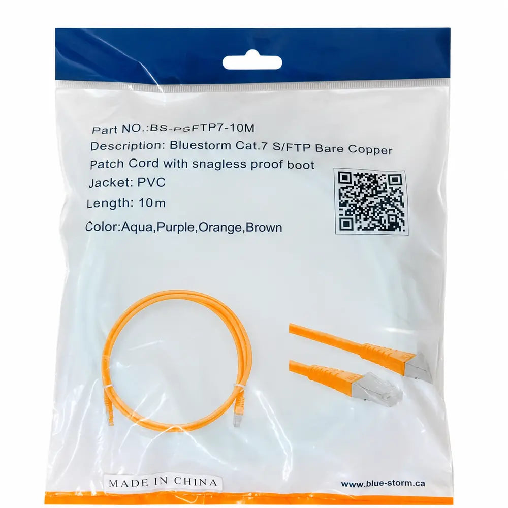 BlueStorm S/FTP CAT7 Patch Cord Ethernet Cable