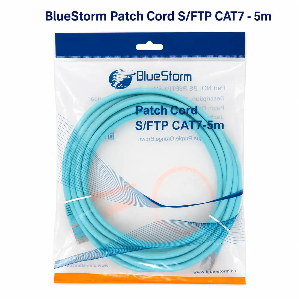 BlueStorm S/FTP CAT7 Patch Cord Ethernet Cable