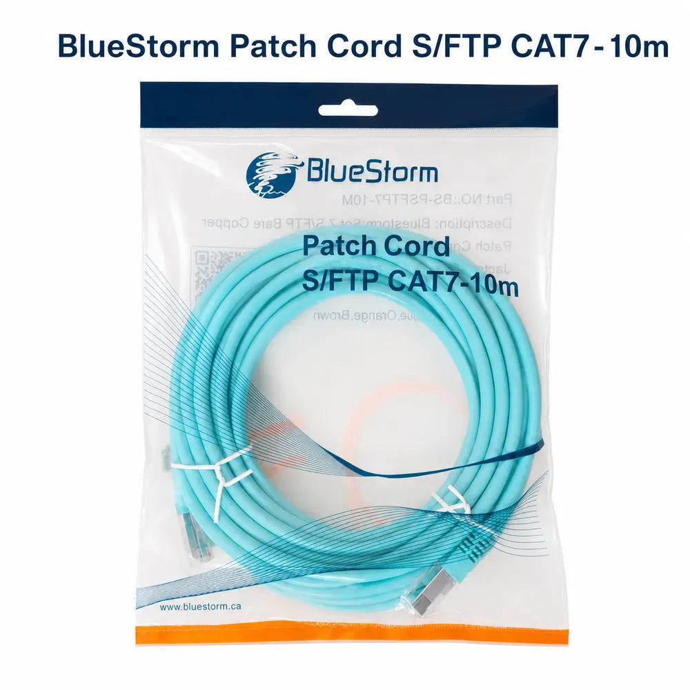 BlueStorm S/FTP CAT7 Patch Cord Ethernet Cable