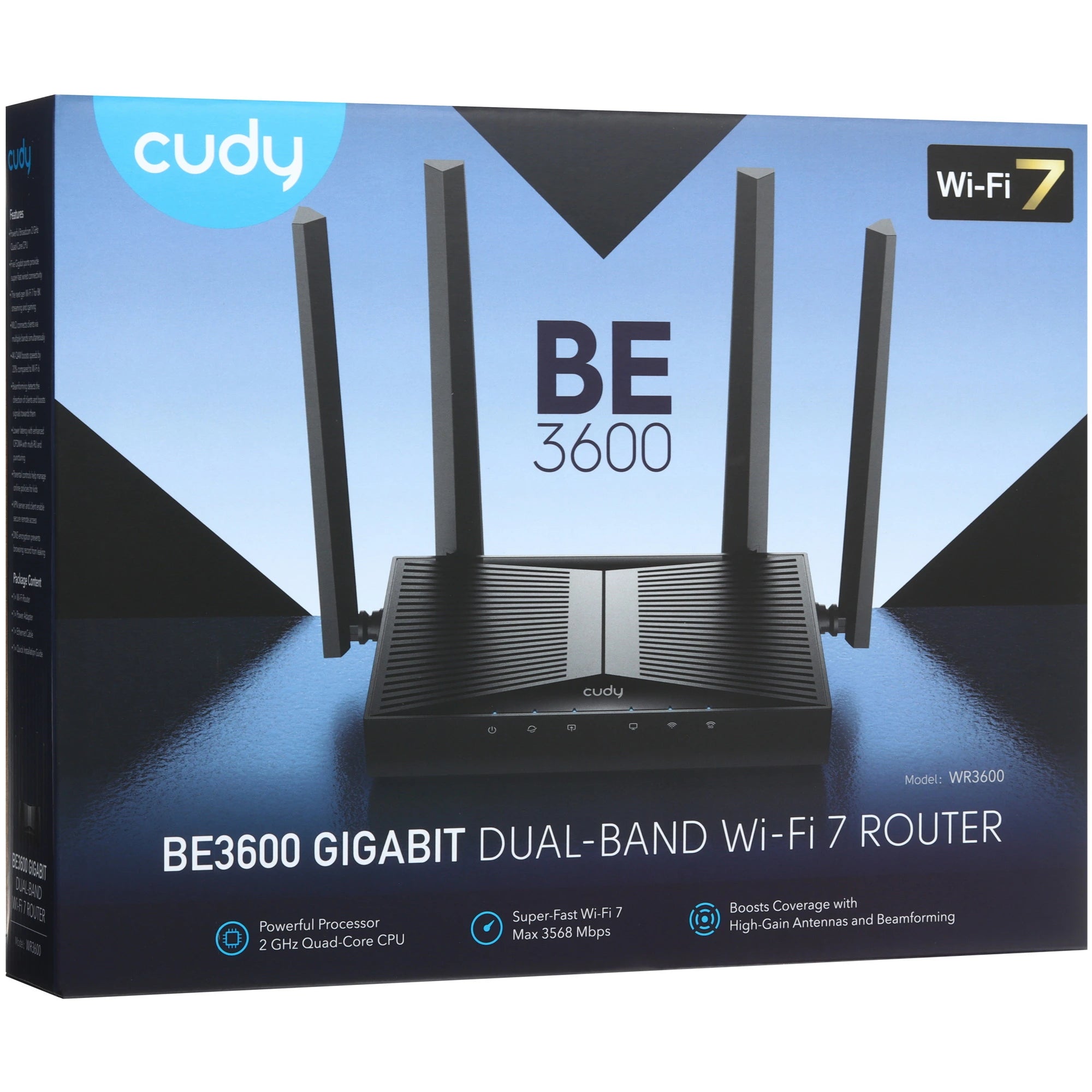 Cudy WR3600 BE3600 Gigabit Mesh Wi-Fi 7 Router