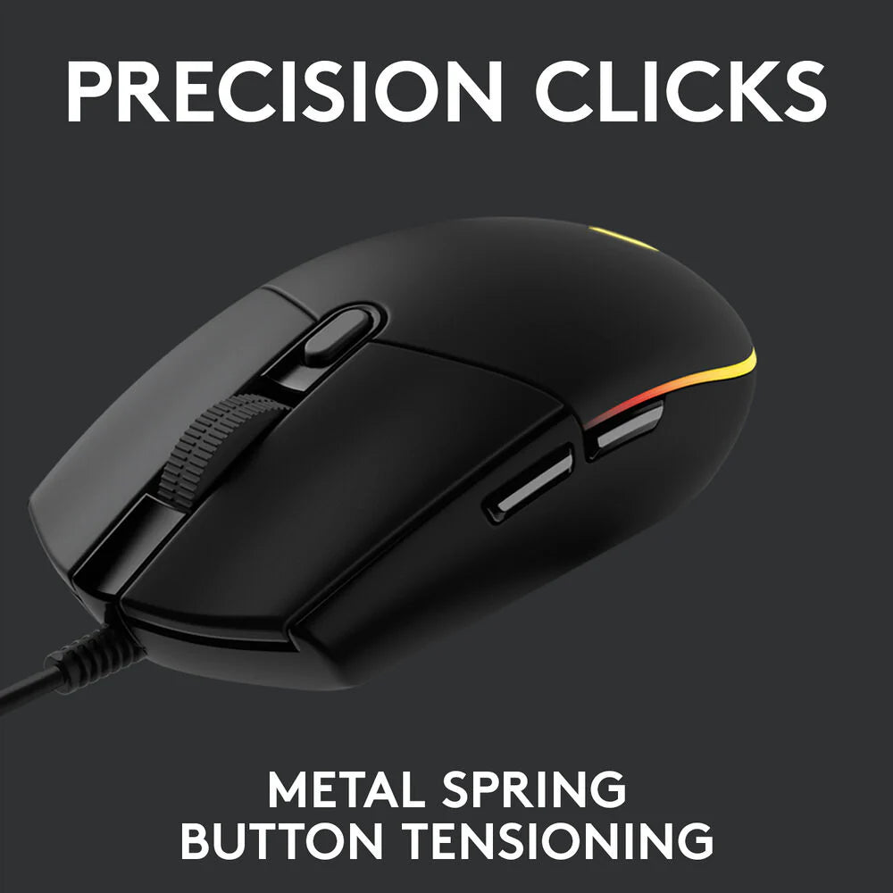 Logitech G203 LIGHTSYNC RGB 6 Button Gaming Mouse