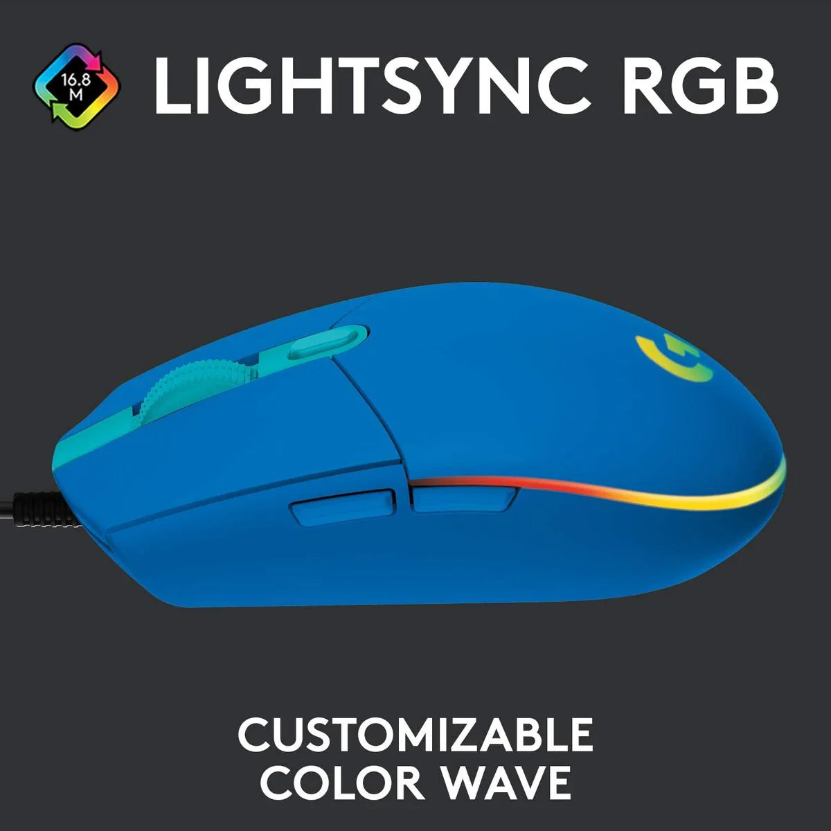 Logitech G203 LIGHTSYNC RGB 6 Button Gaming Mouse