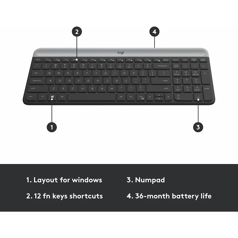 Logitech MK470 Slim Combo wireless keyboard and mouse