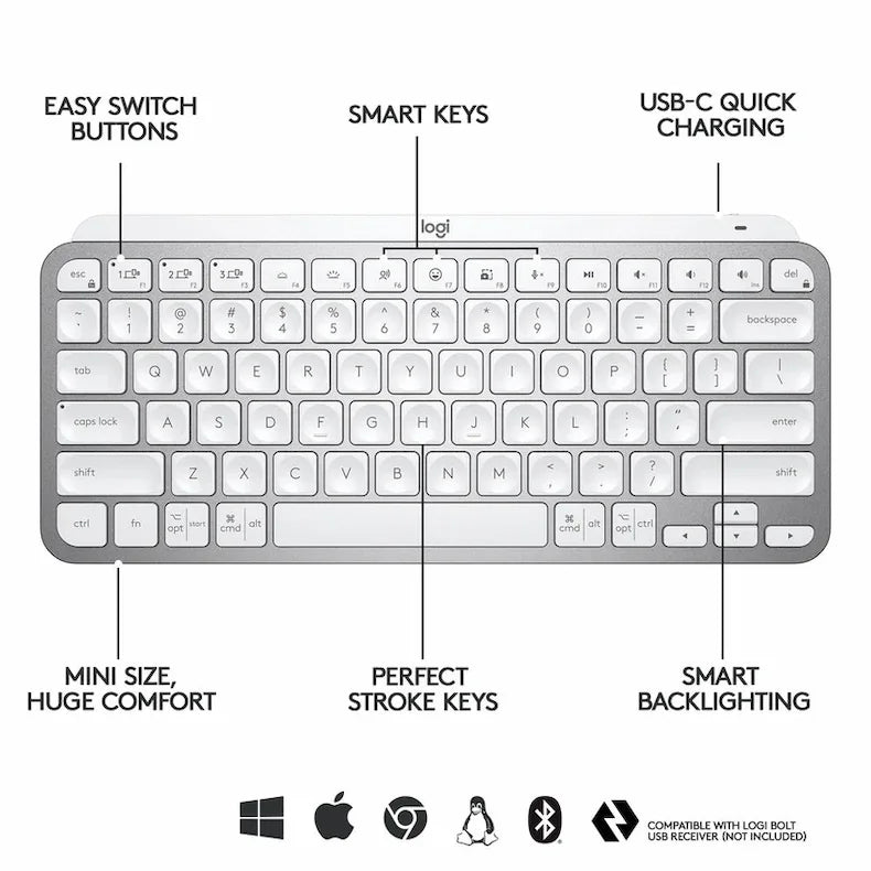 Logitech MX Keys Mini Wireless Keyboard