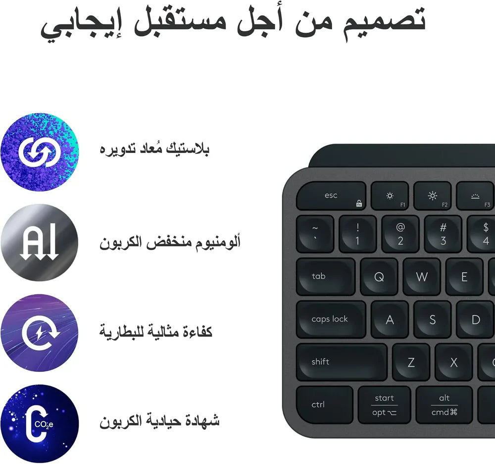 Logitech MX Keys S Wireless and Bluetooth Keyboard Backlit Rechargeable