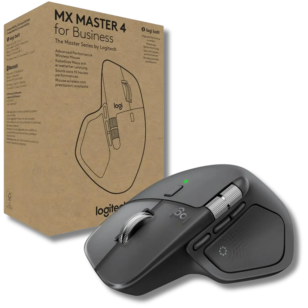Logitech MX Master 4 for Business Wireless and Bluetooth Mouse Rechargeable