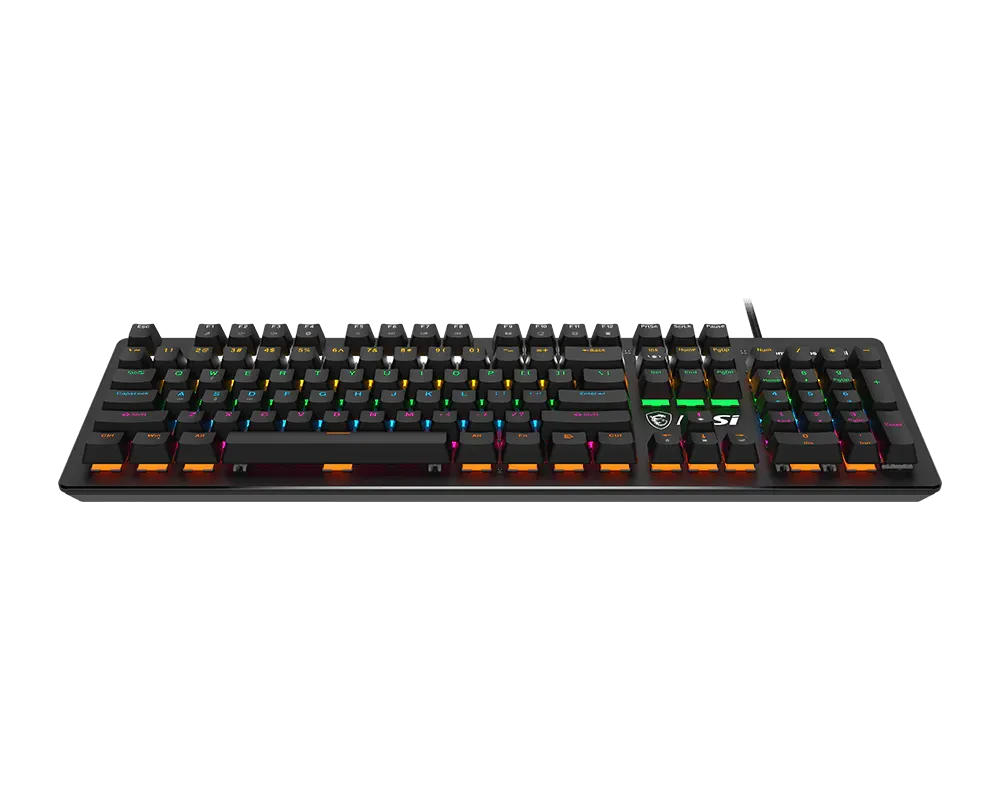 MSI FORGE GK300 Wired RGB Mechanical Gaming Keyboard with Blue Switches