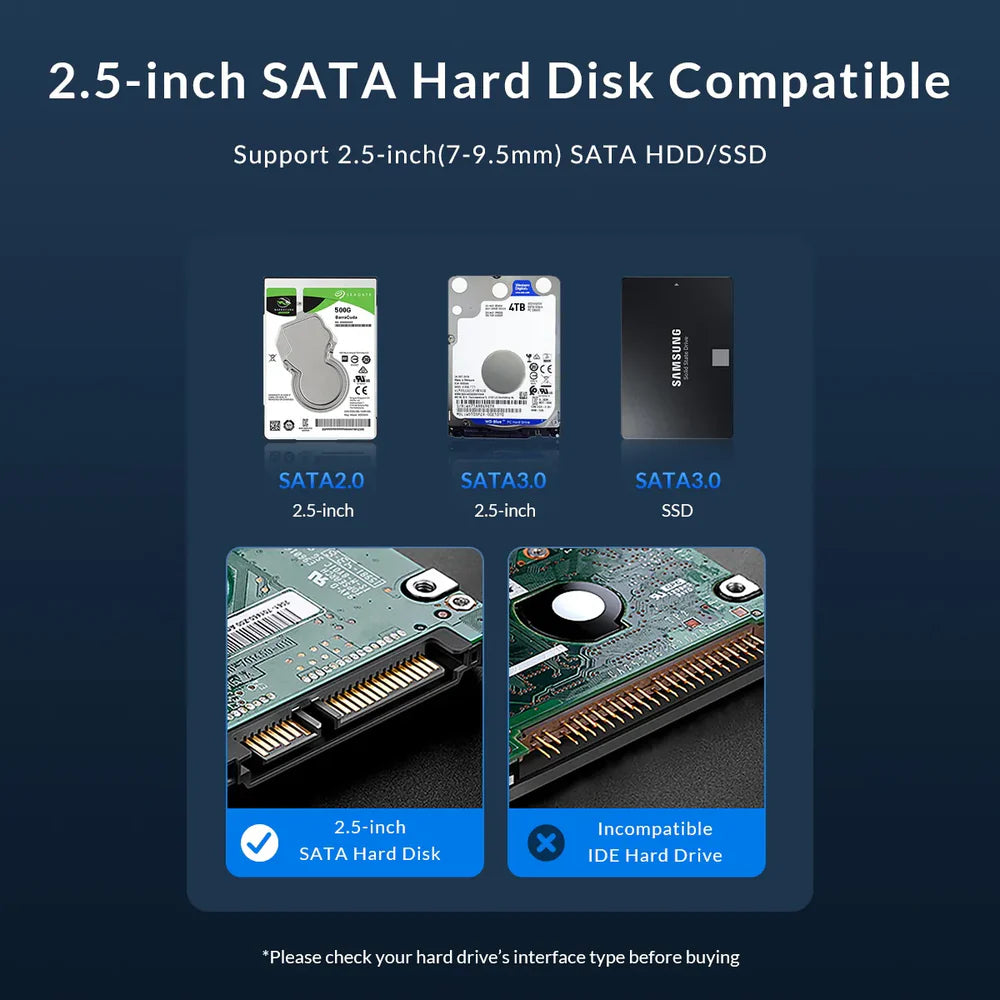 ORICO 2.5 inch USB 3.0 Hard Drive Enclosure