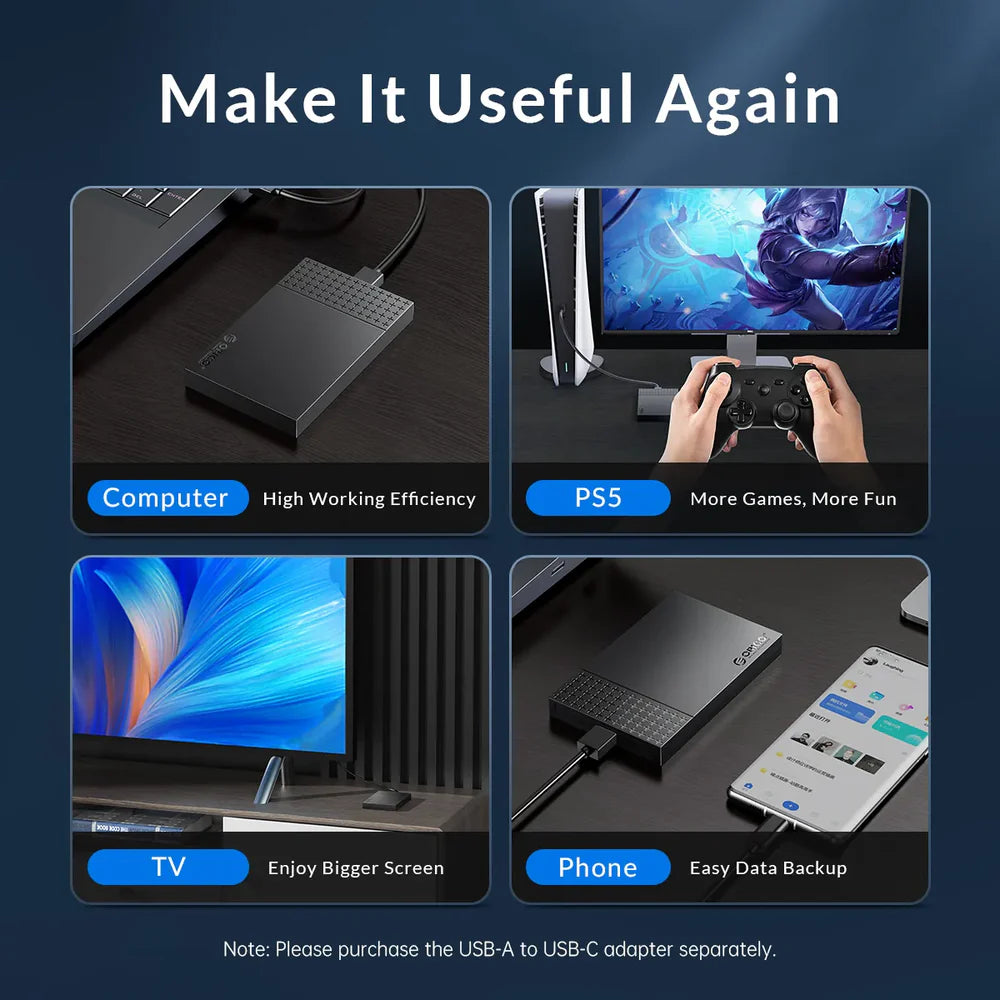ORICO 2.5 inch USB 3.0 Hard Drive Enclosure