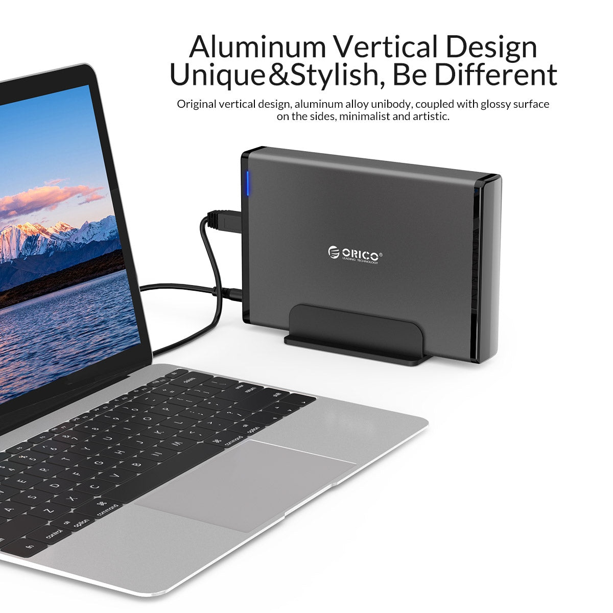 ORICO 3.5 inch Aluminum External Hard Drive Enclosure 7688U3