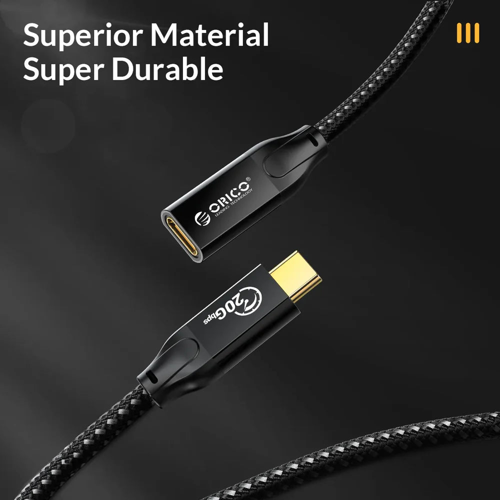 ORICO CY32-10 USB-C 3.2 Gen2x2 20Gbps Extension Data Cable
