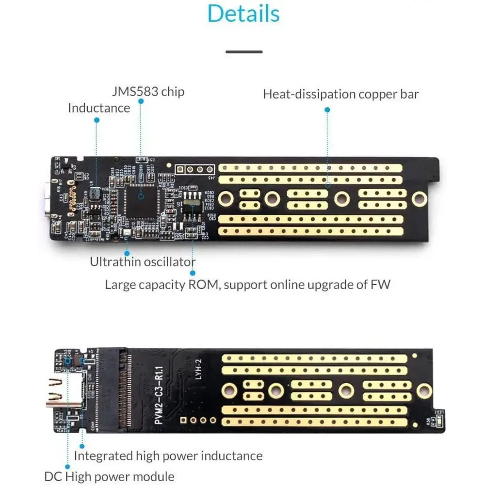 ORICO TCM2-C3 M.2 NVMe SSD Enclosure