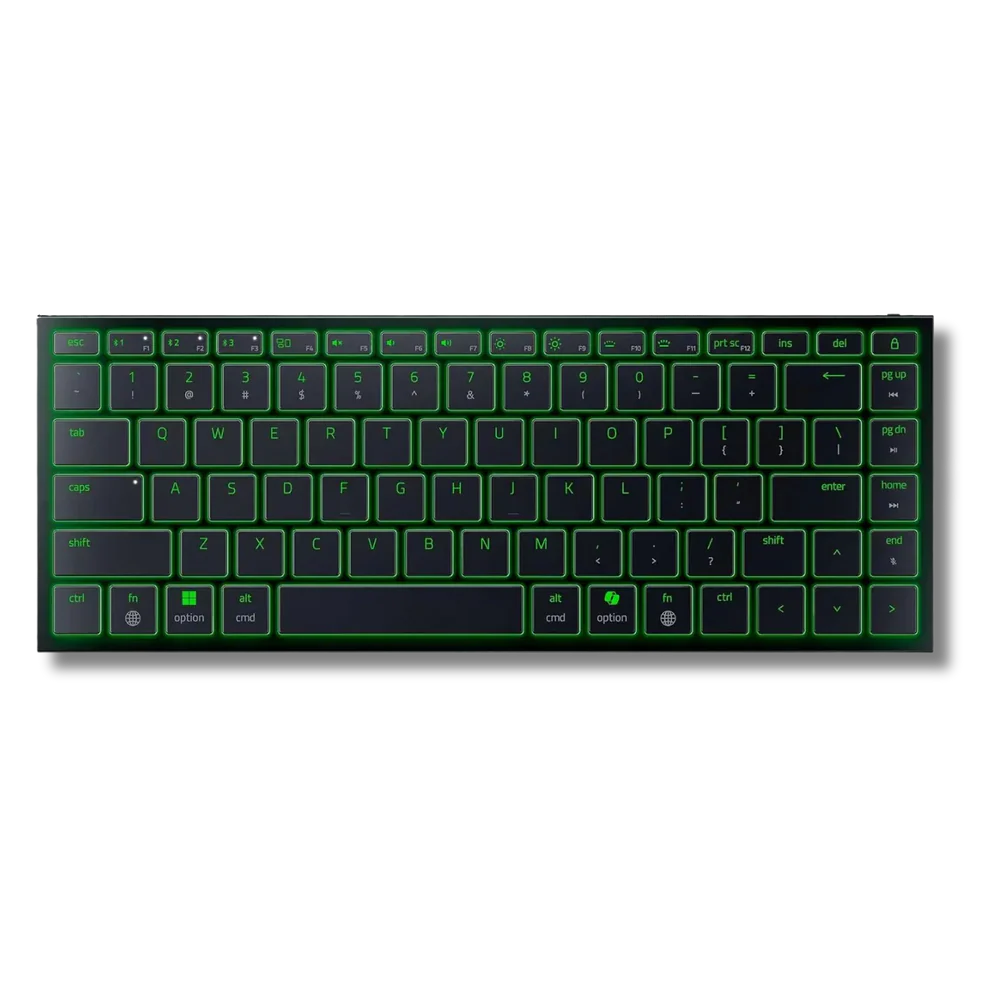 Razer Joro Portable Bluetooth Multi-Pairing & Wired Gaming Keyboard with AI-Hotkey