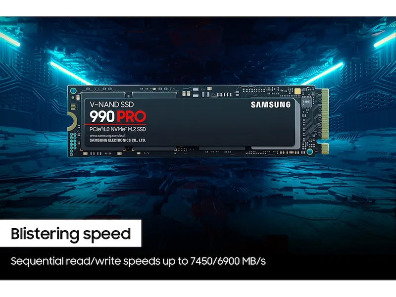 Samsung 990 PRO NVMe PCIe 4.0 M.2 2280 SSD with DRAM