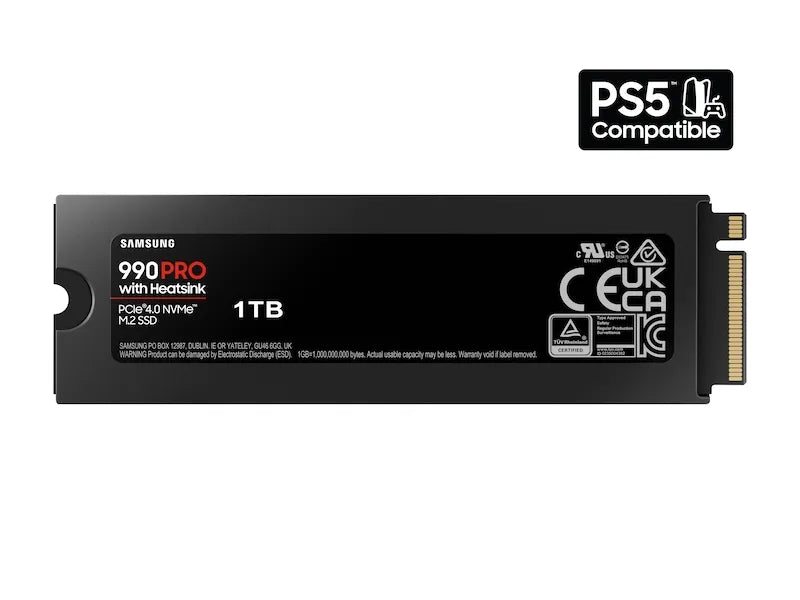 Samsung 990 PRO NVMe PCIe Gen 4.0 M.2 SSD with Heatsink