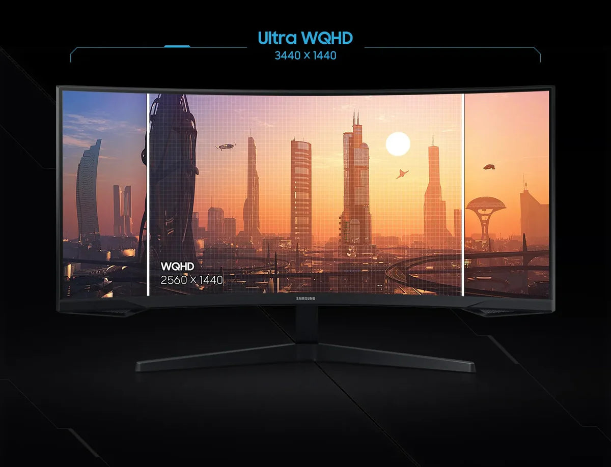 Samsung Odyssey G5 G55T 34" UWQHD 165Hz Curved Gaming Monitor