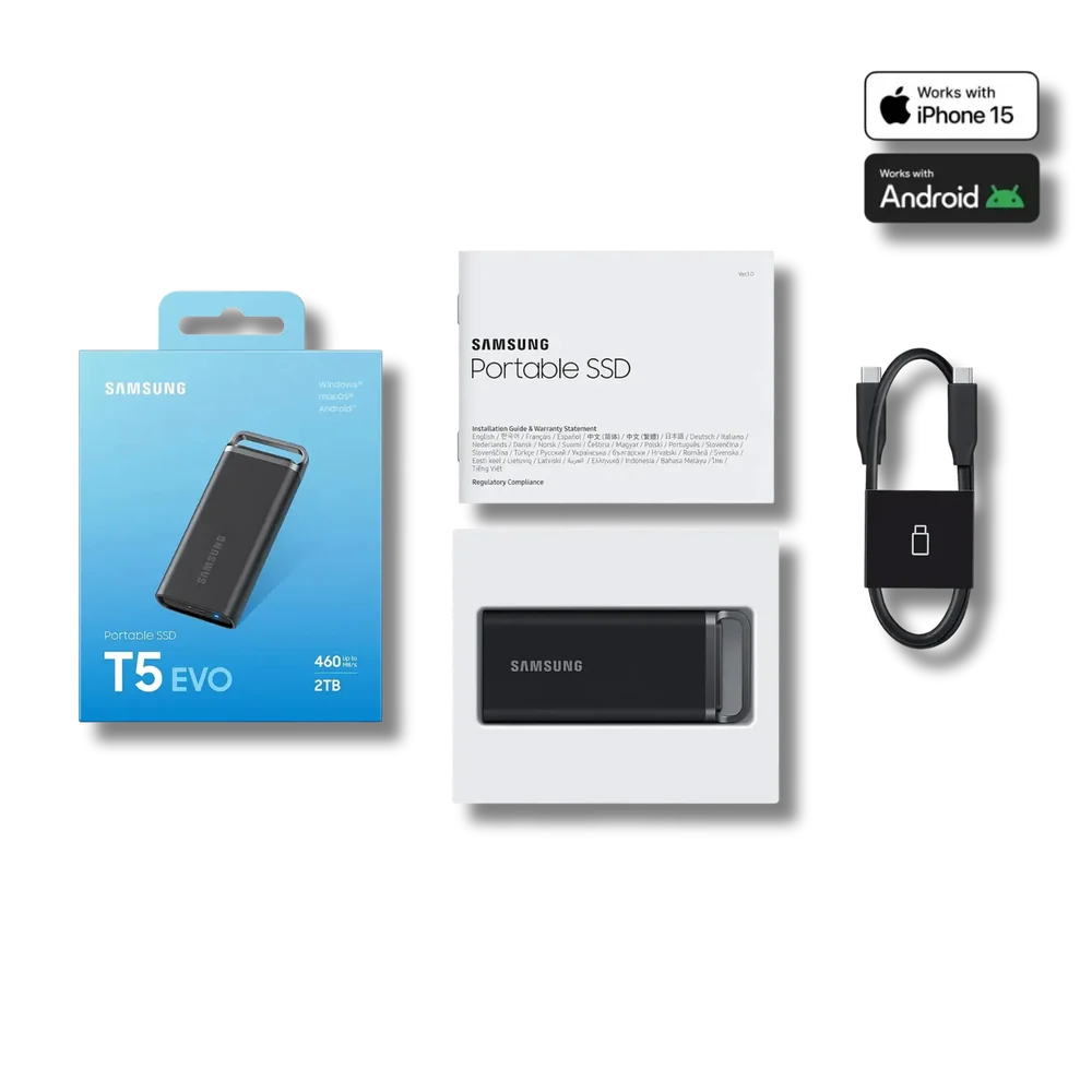 Samsung T5 EVO USB 3.2 Gen 1 Portable SSD