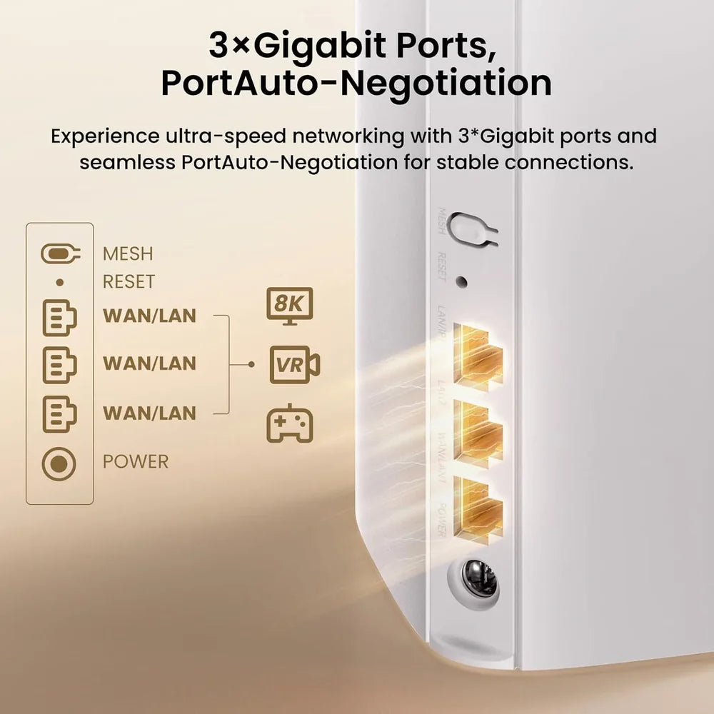 Tenda Nova EE3 Pro 3-Pack BE3600 Mesh Wi-Fi 7 System