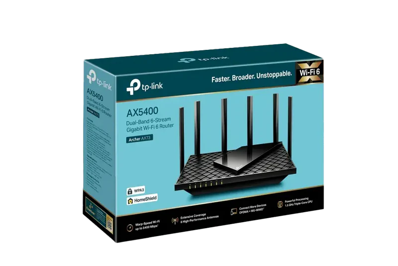TP-Link Archer AX73 AX5400 dual band WiFi 6 router