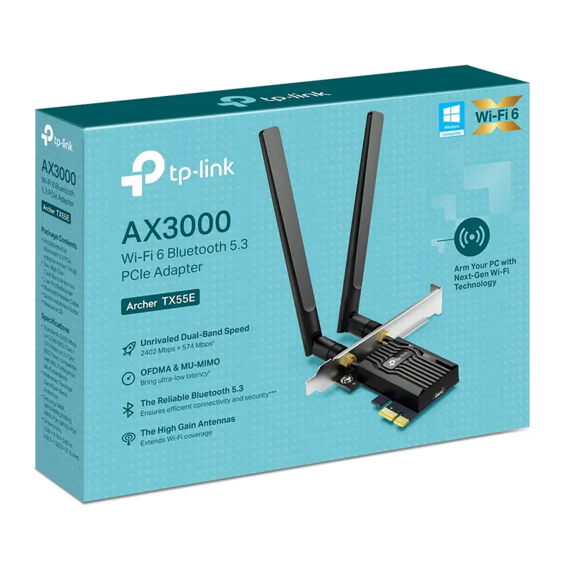 TP-Link Archer TX55E AX3000 PCIe Wi-Fi Adapter