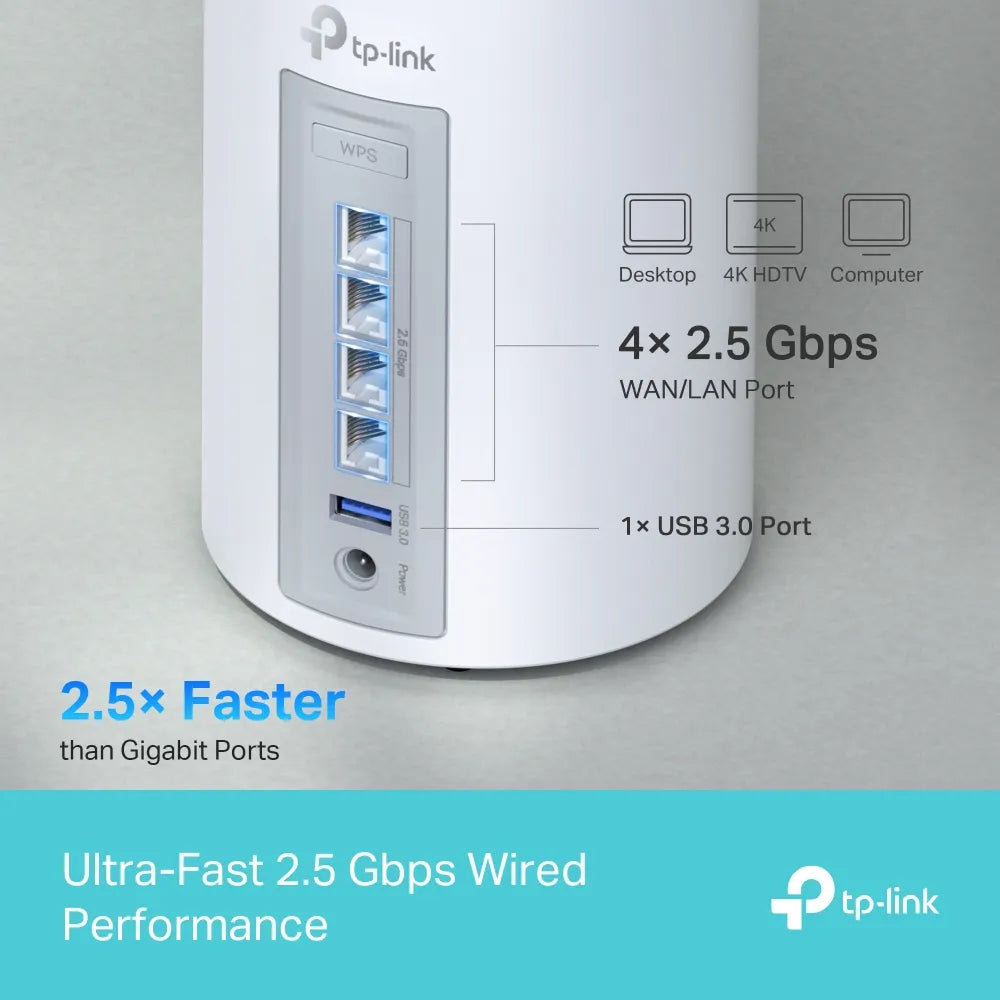 TP-Link Deco BE65 BE9300 WiFi 7 Mesh 2-Pack