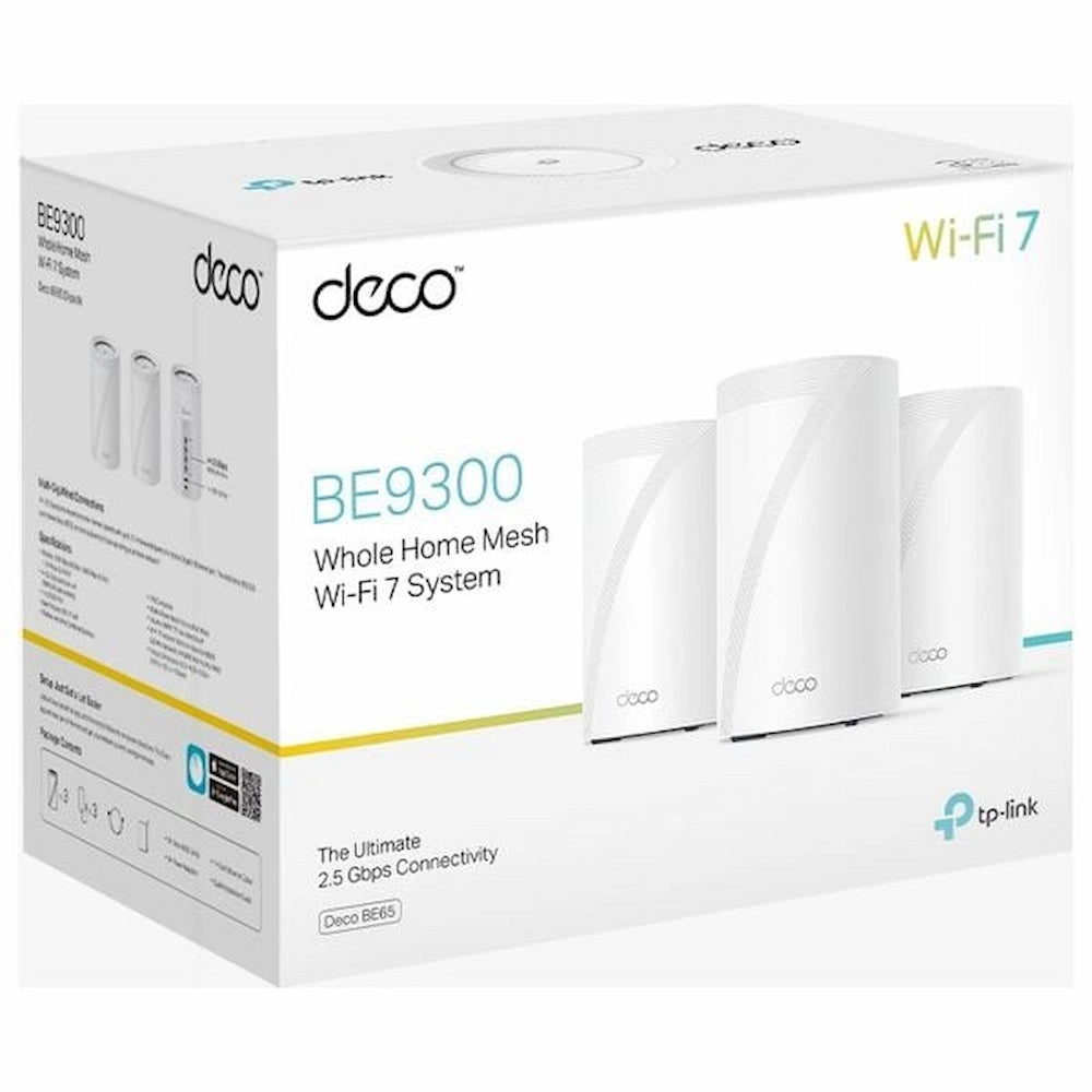 TP-Link Deco BE65 BE9300 WiFi 7 Mesh 3-Pack