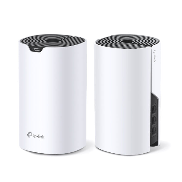 TP-Link Deco S7 three gigabit ports close-up