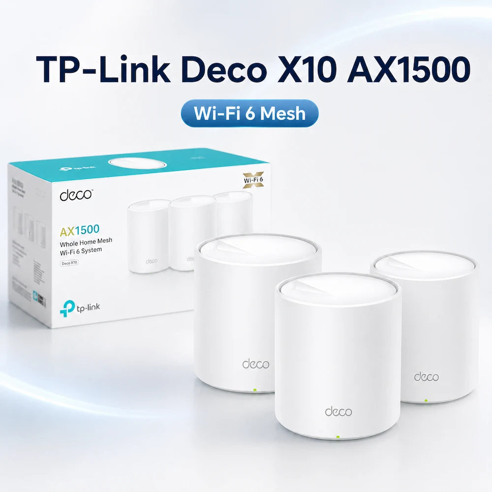 TP-Link Deco X10  AX1500 (3 Pack) Whole Home Mesh Wi-Fi 6