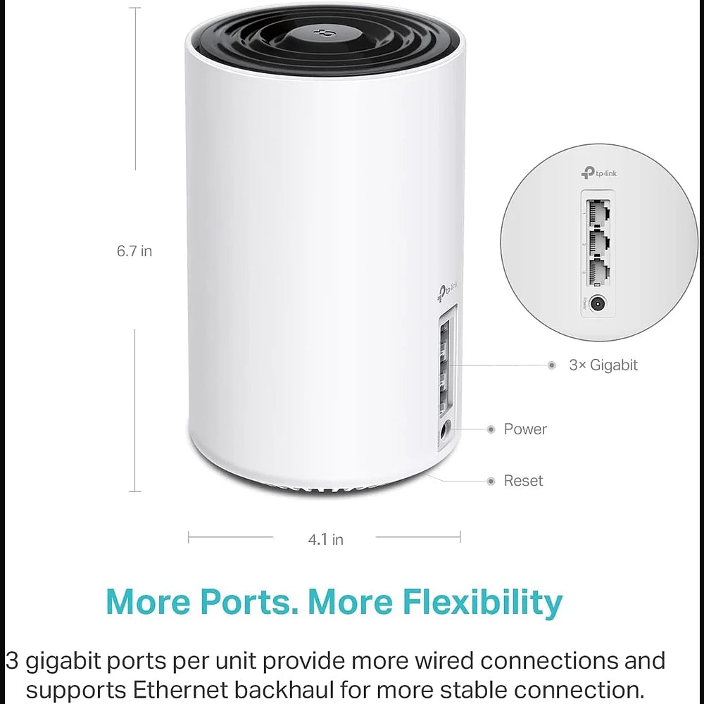 TP-Link Deco XE75 AXE5400 Whole Home Mesh WiFi 6E System (1-Pack)