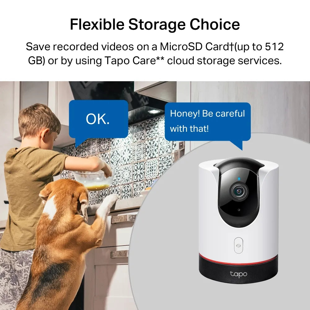 TP-Link Tapo C225 Pan Tilt AI Home Security Wi-Fi Camera