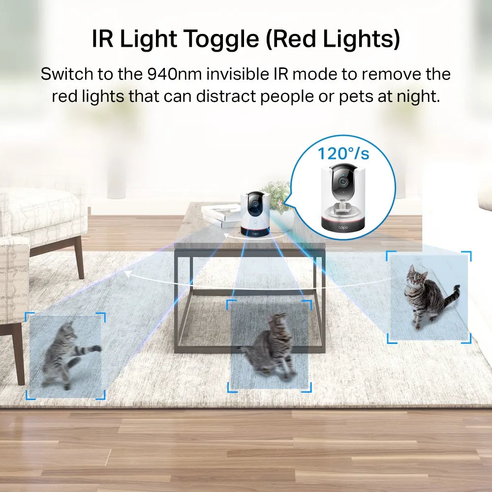 TP-Link Tapo C225 Pan Tilt AI Home Security Wi-Fi Camera
