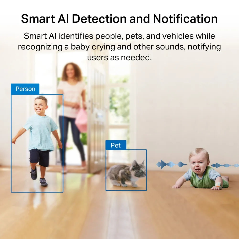 TP-Link Tapo C225 Pan Tilt AI Home Security Wi-Fi Camera