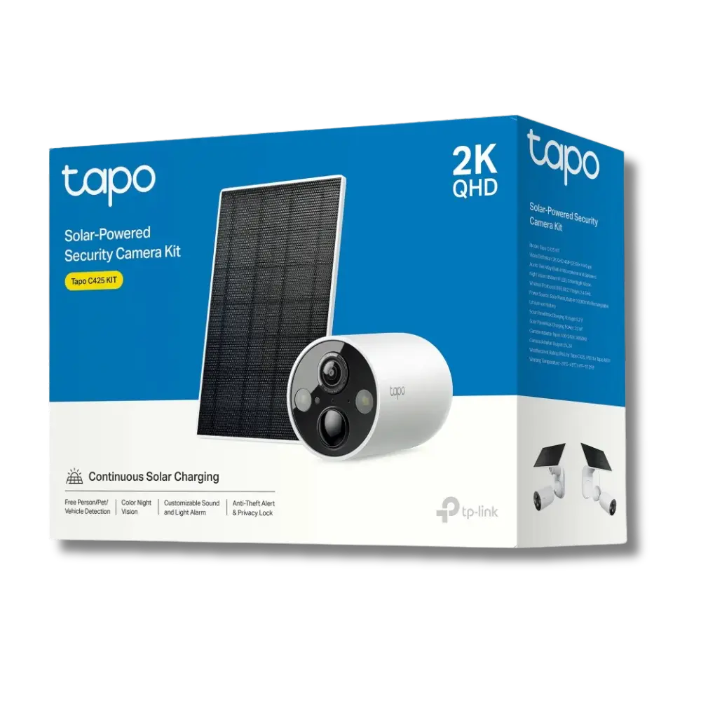 TP-Link Tapo C425 KIT 2K QHD 4MP Solar-Powered Security Camera Kit