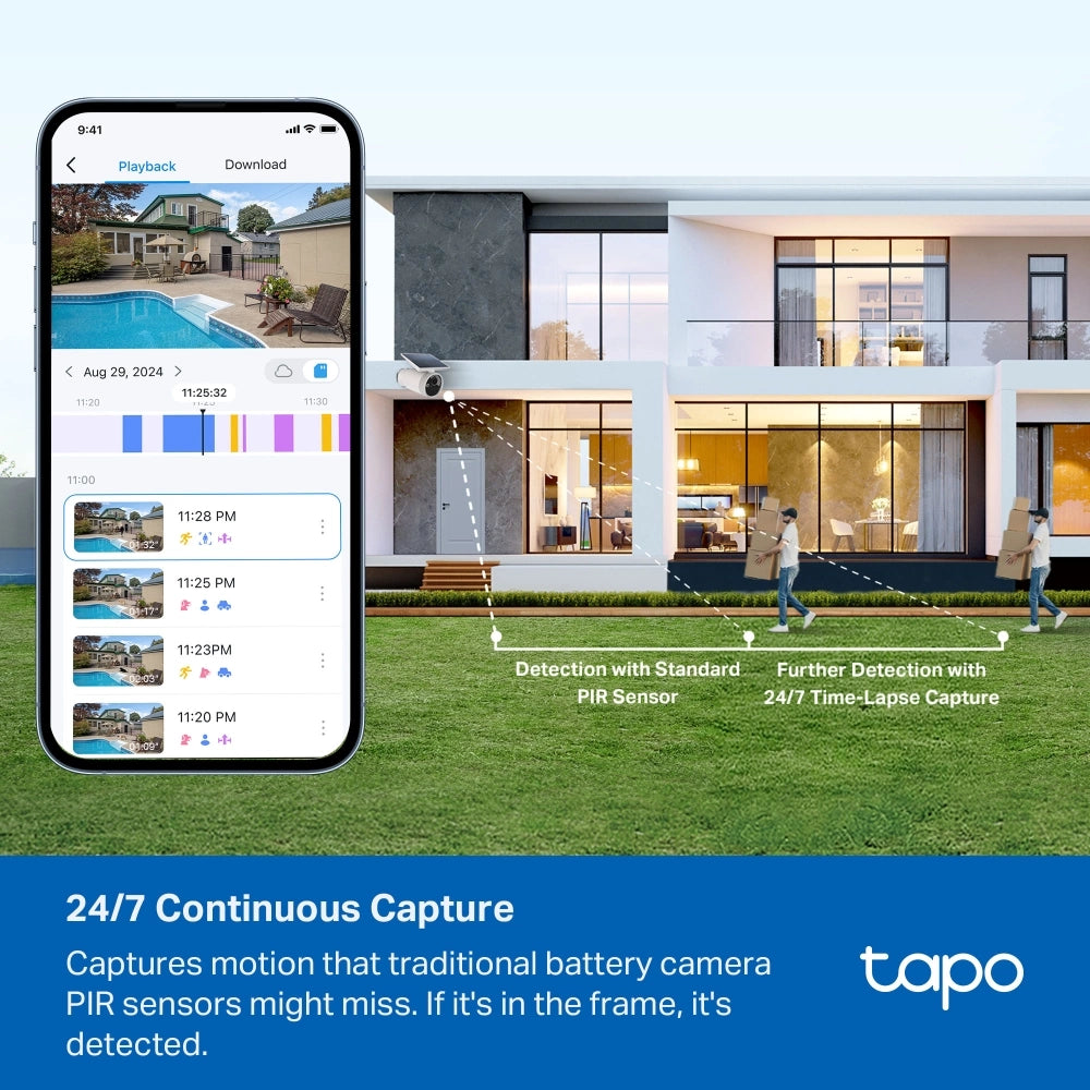 TP-Link Tapo C465 Battery-Powered Security Camera with Built-In Solar Panel