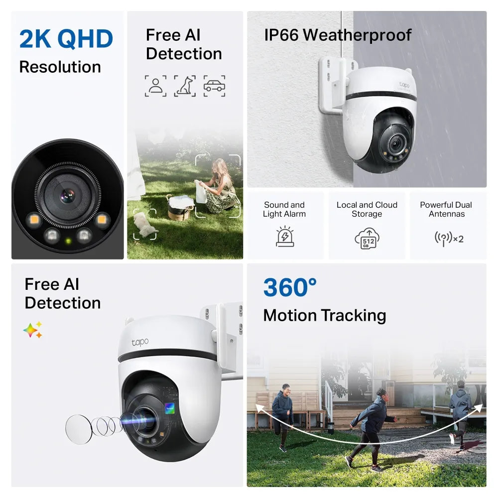 TP-Link Tapo C520WS Outdoor Pan/Tilt Security Wi-Fi Camera