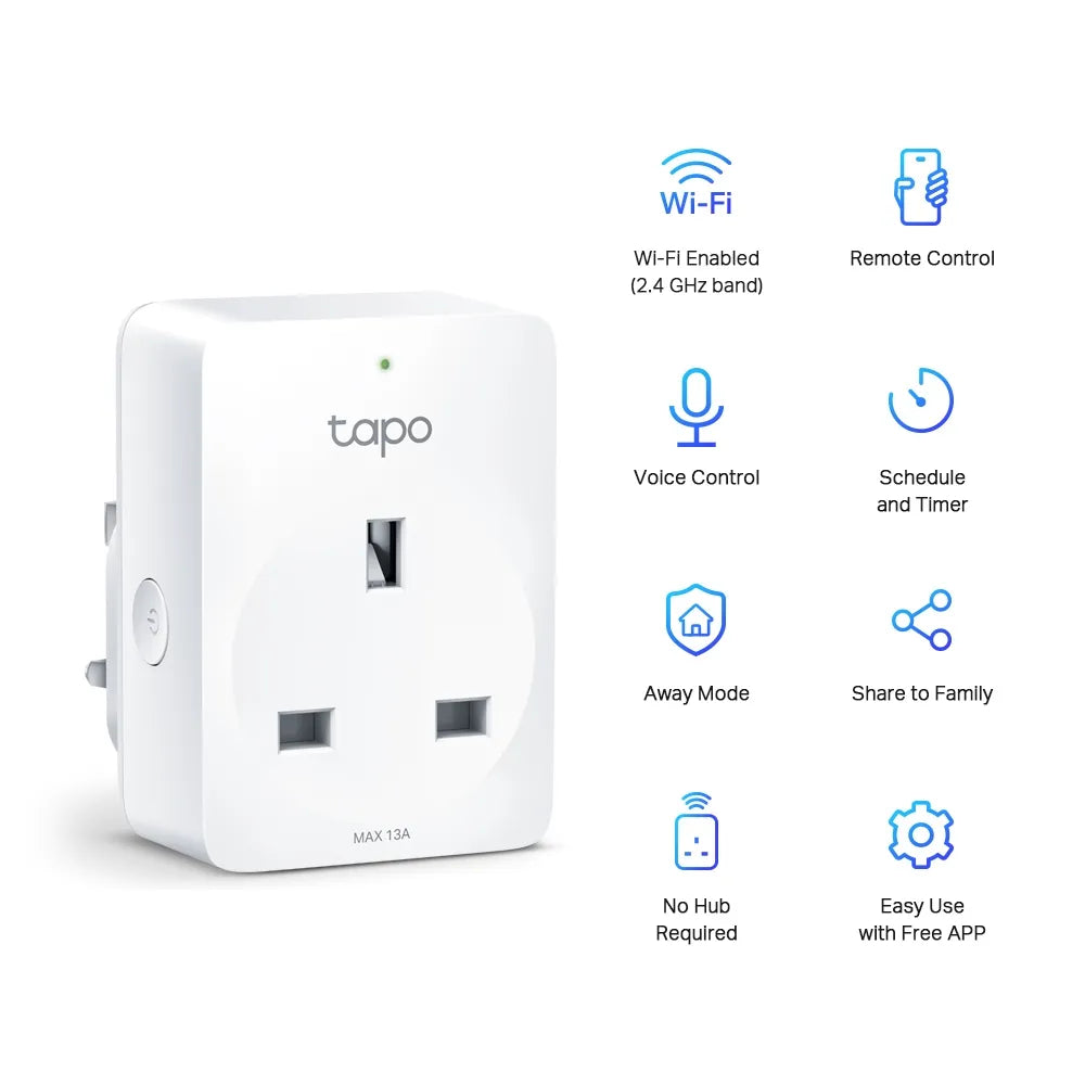 TP-Link Tapo P100 Mini Smart Wi-Fi Socket 2-Pack