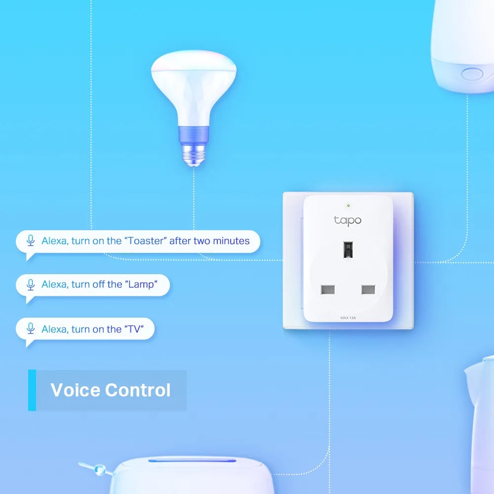 TP-Link Tapo P100 Mini Smart Wi-Fi Socket 2-Pack