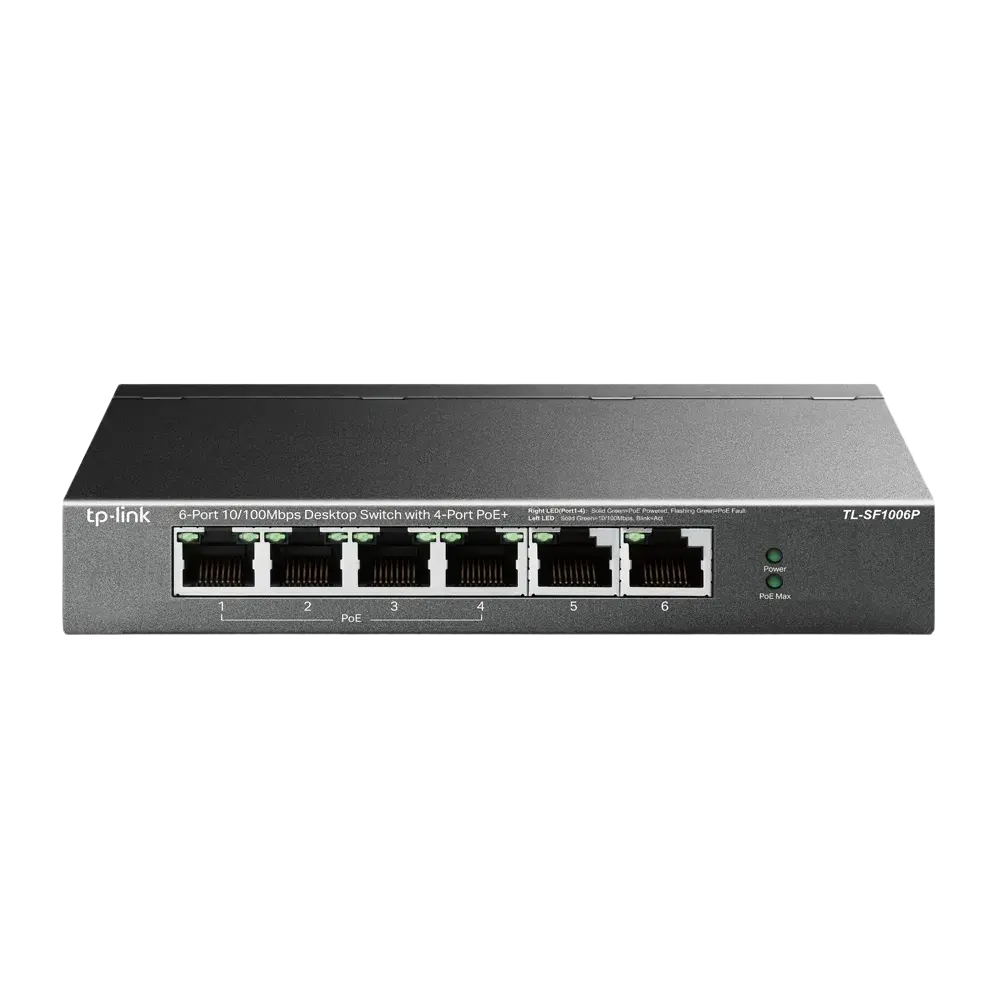 TP-Link TL-SF1006P 6-Port PoE Desktop Switch