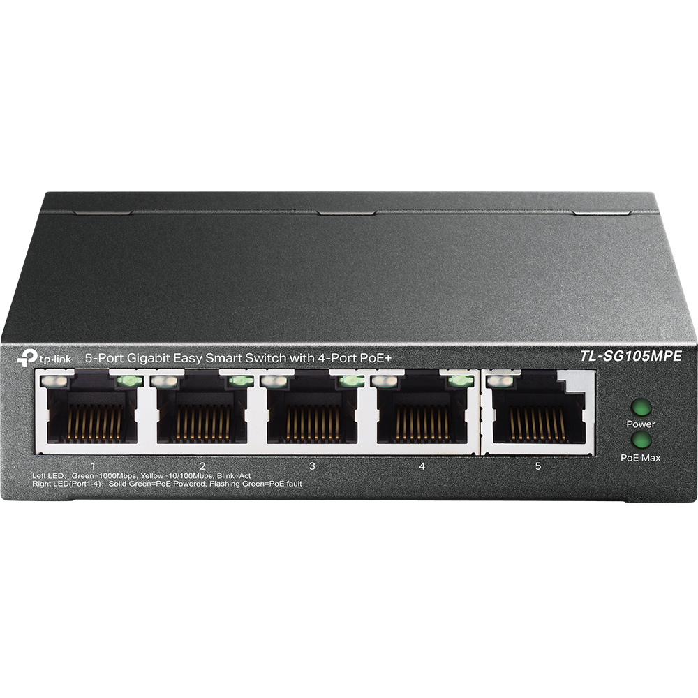 TP-Link TL-SG105MPE 5-Port Gigabit Easy Smart PoE+ Switch