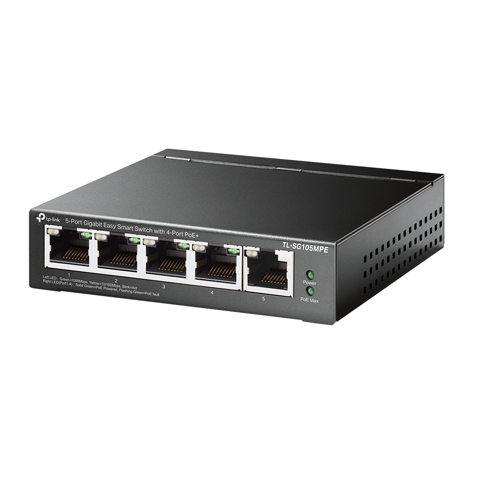 TP-Link TL-SG105MPE 5-Port Gigabit Easy Smart PoE+ Switch