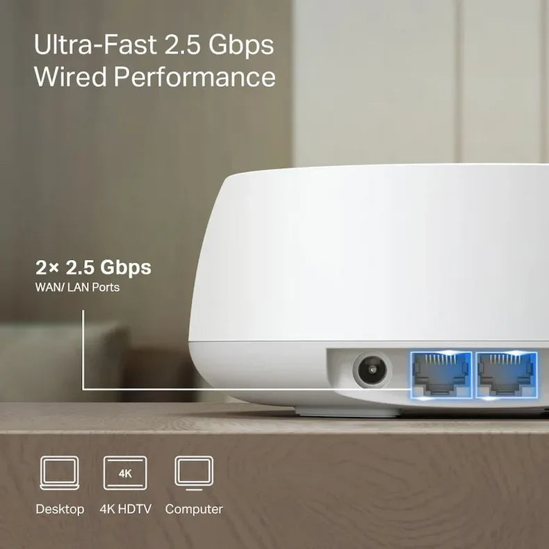 TP-Link Deco BE25 BE3600 Whole Home Mesh WiFi 7 System (2-Pack)