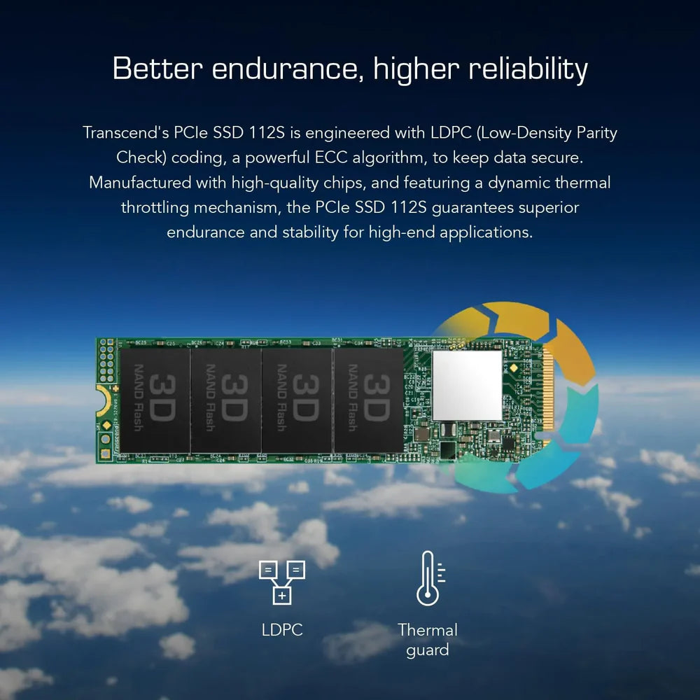Transcend 112S PCIe Gen3 NVMe M.2 SSD