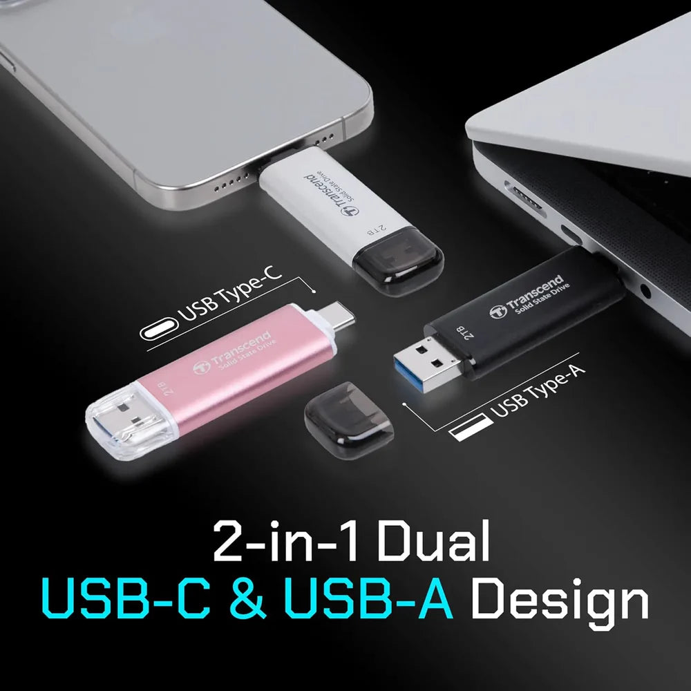 Transcend ESD310C 1050MB/s USB-C & USB-A Portable SSD