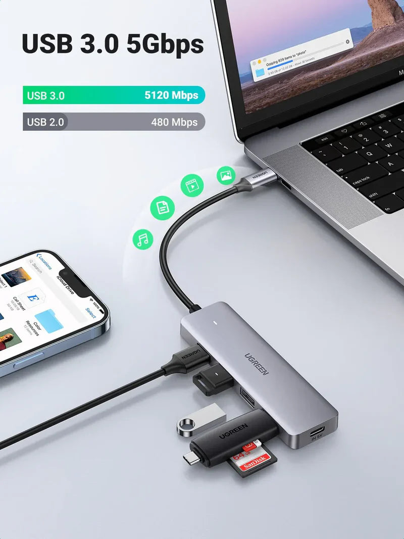 UGREEN 70336 4-Ports USB-C Hub