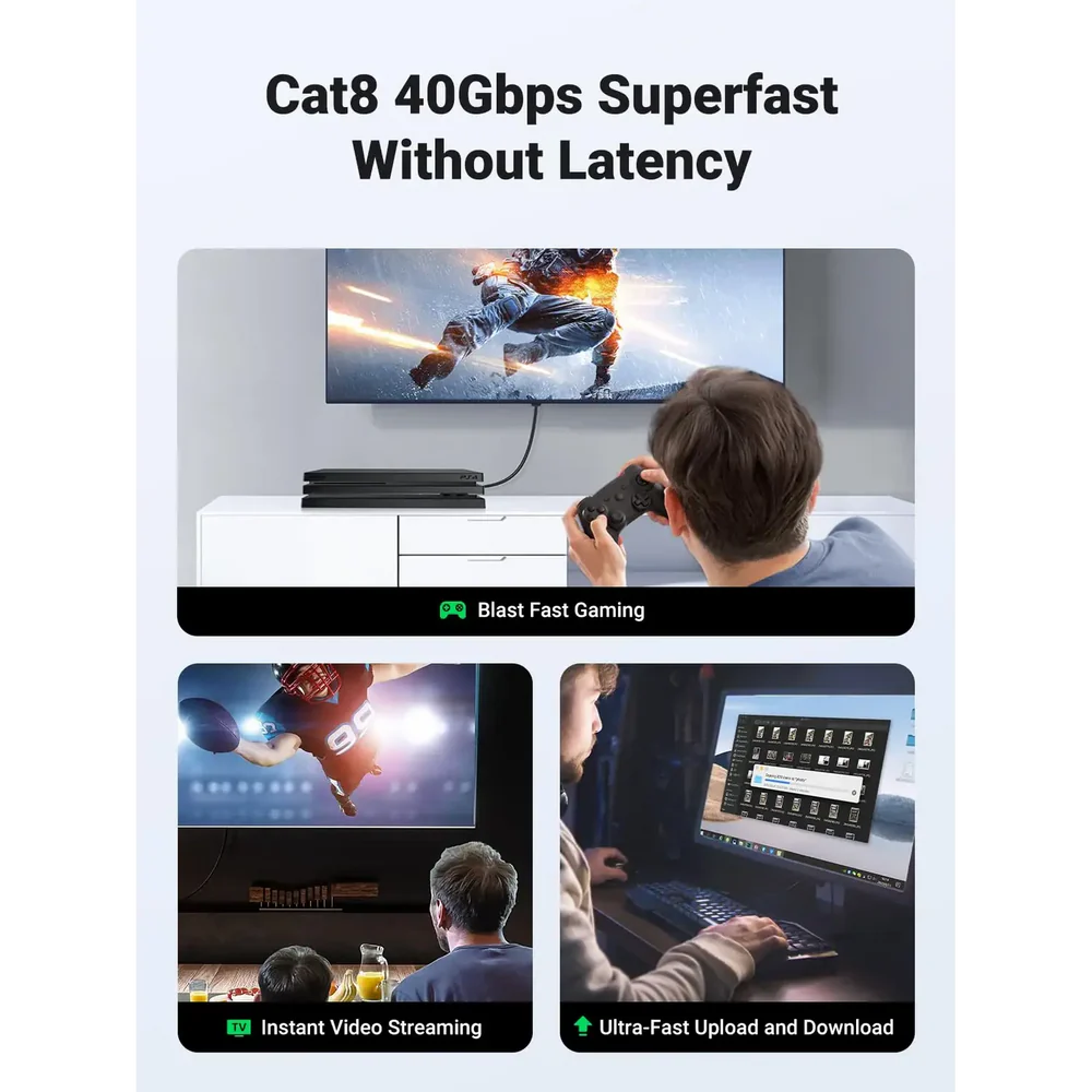 UGREEN Cat 8 F/FTP 40Gbps 2000MHz Ethernet Cable