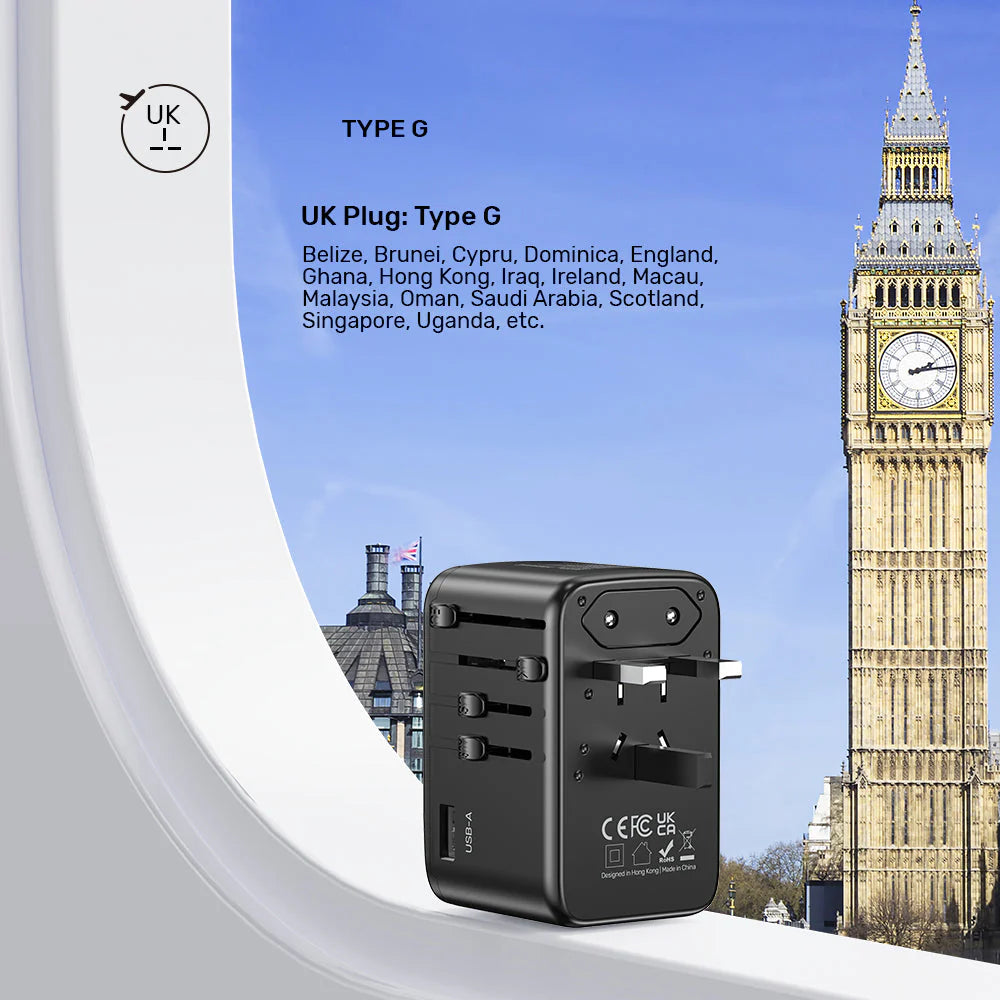 UNITEK GaN 100W Universal Travel Adapter