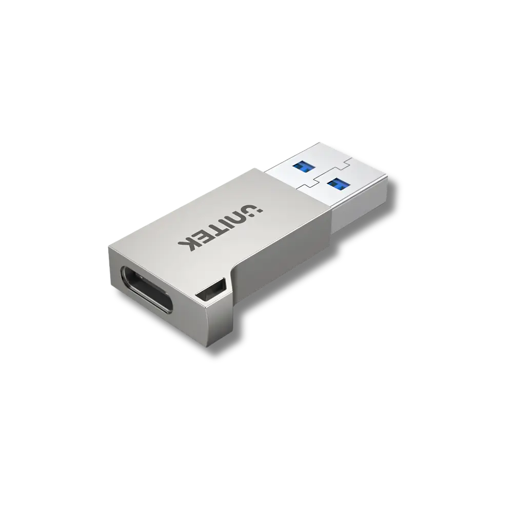 UNITEK A1034NI USB-A to USB-C Zinc Adapter